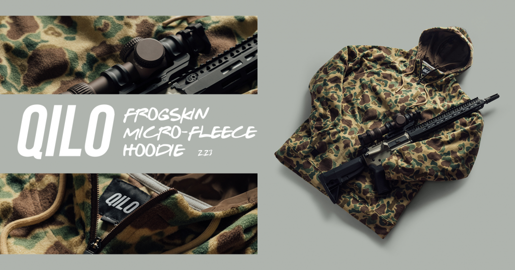 Microfleece Hoodie in M1942 Frogskin